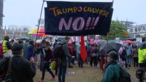 Londres protagonizó segundo día de protestas contra Trump