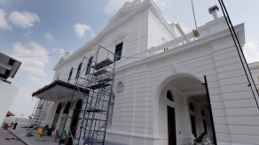 En 80%: avanza restauración del Teatro Nacional
