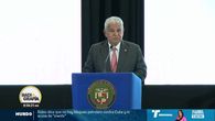 El presidente de José Raúl Mulino afirmó este jueves que las tensiones entre Panamá y la República Popular China por la detención de buques con bandera panameña “han comenzado a disminuir”, durante su intervención en la Convención Marítima de las Américas 2026. El presidente de José Raúl Mulino afirmó este jueves que las tensiones entre Panamá y la República Popular China por la detención de buques con bandera panameña “han comenzado a disminuir”, durante su intervención en la Convención Marítima de las Américas 2026.