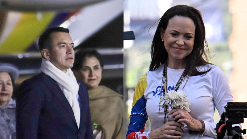 Presidente de Ecuador acepta invitación de Machado para ceremonia de entrega del Nobel