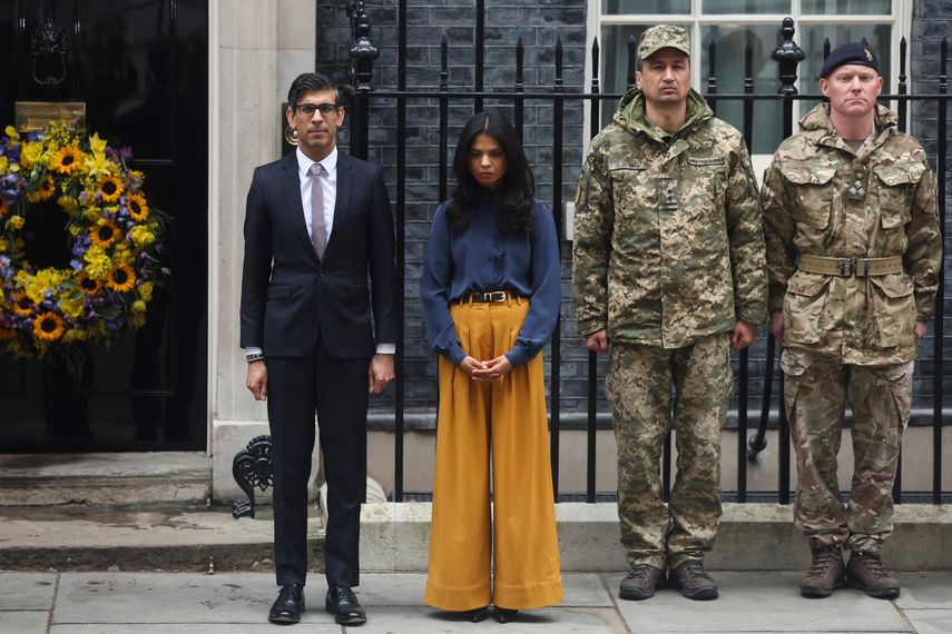 El primer ministro británico, Rishi Sunak, cumple el miércoles un año al frente del gobierno conservador, aunque en un ambiente poco festivo. El primer ministro británico, Rishi Sunak, cumple el miércoles un año al frente del gobierno conservador, aunque en un ambiente poco festivo.