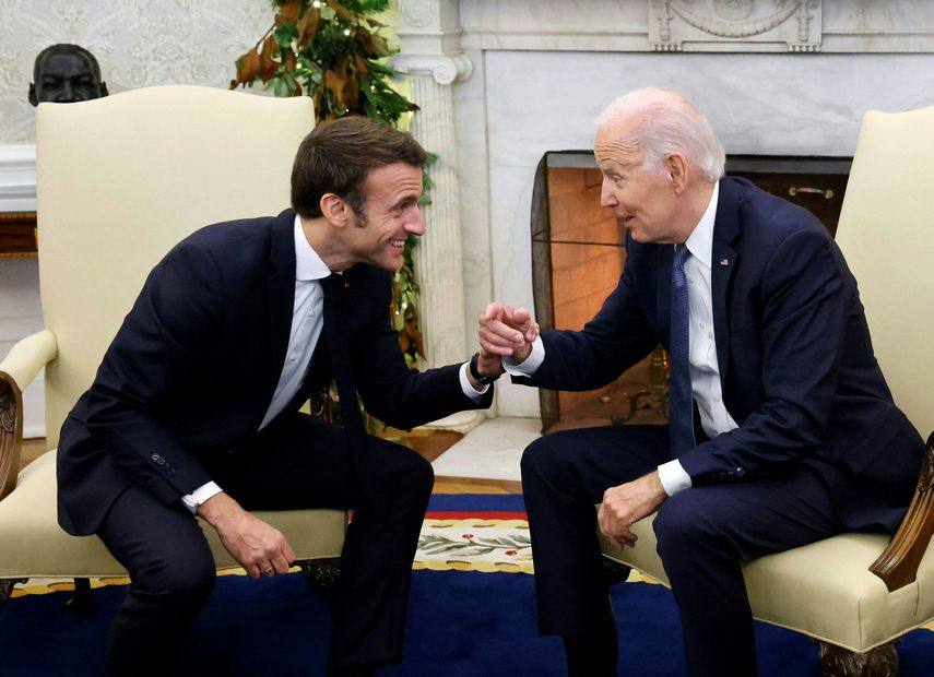 Joe Biden y Macron exhiben la fortaleza de su alianza