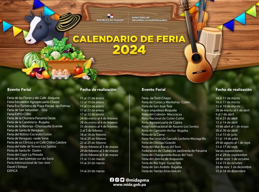 Feria de Boquete arranca calendario de festividades 2024