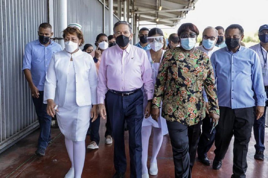 El presidente Cortizo se refirió además a las nuevas negociaciones que se tendrán con la empresa Minera Panamá. Foto/Presidencia