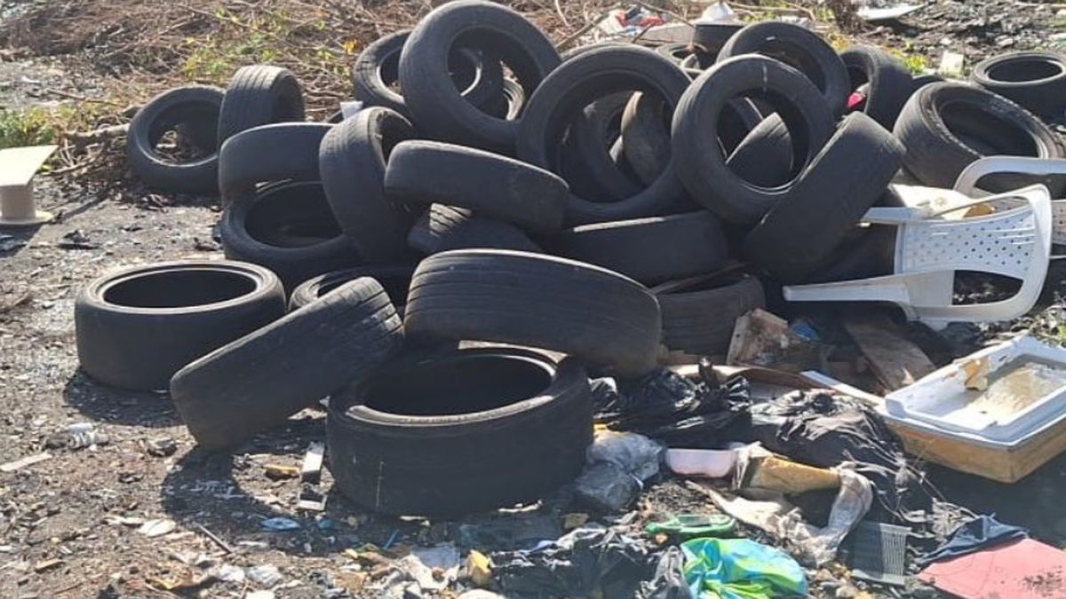 Quema ilegal de llantas fue frenada por MiAmbiente. Quema ilegal de llantas fue frenada por MiAmbiente.