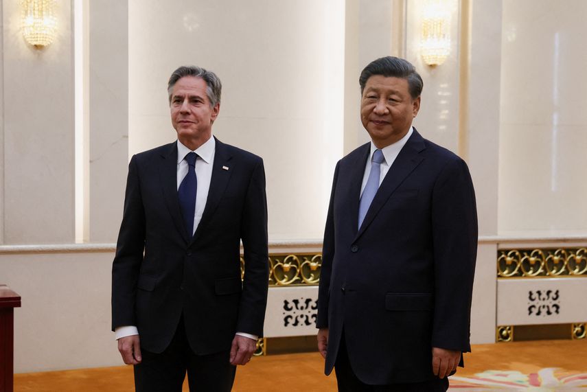 Biden también dijo sobre China y Xi que ahora se está "en una situación en la que él quiere tener de nuevo una relación", y elogió el "buen trabajo" de Blinken en Pekín. Biden también dijo sobre China y Xi que ahora se está "en una situación en la que él quiere tener de nuevo una relación", y elogió el "buen trabajo" de Blinken en Pekín.