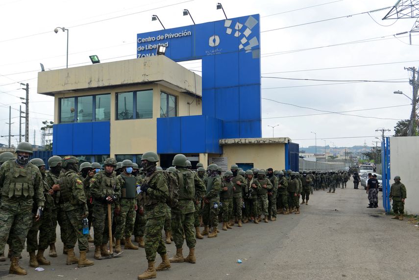 Cárcel en Ecuador. Foto: AFP