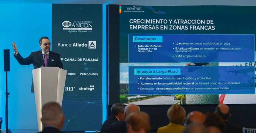 Con una meta ambiciosa y cifras alentadoras, Panamá se prepara para cerrar 2025 con exportaciones que superen los 1,000 millones de dólares, según anunció el ministro de Comercio e Industrias (MICI), Julio Moltó, durante la 1.ª Cumbre Ejecutiva organizada por Corporación MEDCOM. Con una meta ambiciosa y cifras alentadoras, Panamá se prepara para cerrar 2025 con exportaciones que superen los 1,000 millones de dólares, según anunció el ministro de Comercio e Industrias (MICI), Julio Moltó, durante la 1.ª Cumbre Ejecutiva organizada por Corporación MEDCOM.