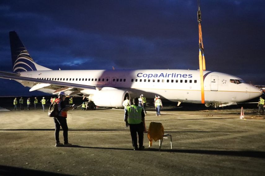 Aeropuerto de Tocumen: Remueven nave accidentada en pista