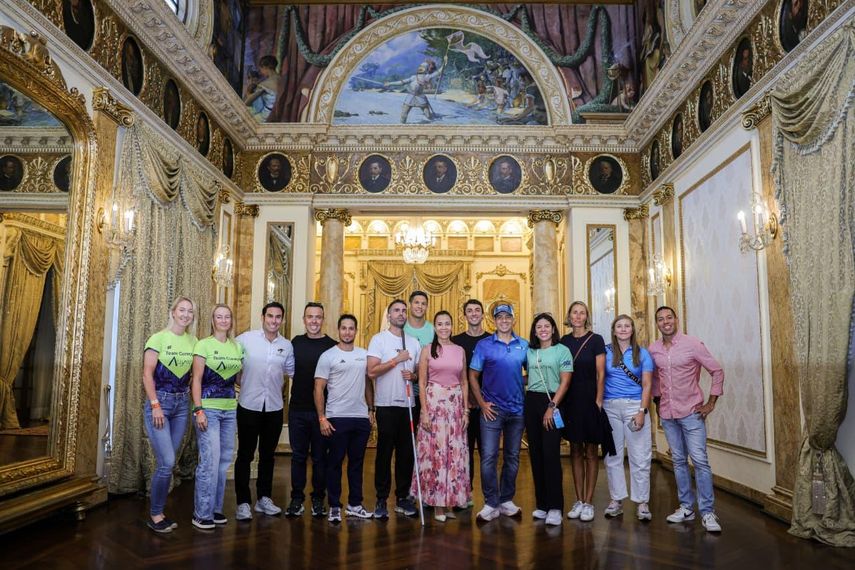 Participantes de Ironman Panamá 2026 son recibidos en el palacio de Las Garzas