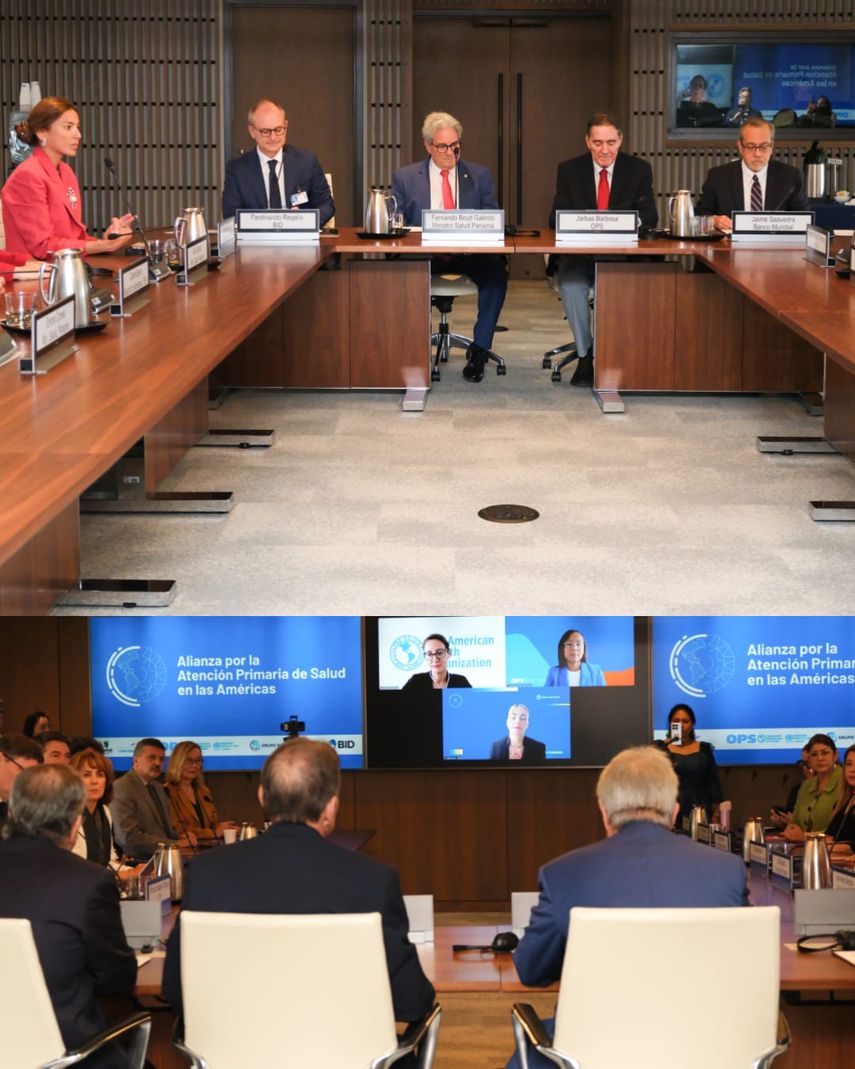 La Mesa APS-PAN se oficializa como un espacio estratégico de coordinación entre el Ministerio de Salud de Panamá (Minsa), la OPS, el Banco Interamericano de Desarrollo (BID) y el Banco Mundial (BM). La Mesa APS-PAN se oficializa como un espacio estratégico de coordinación entre el Ministerio de Salud de Panamá (Minsa), la OPS, el Banco Interamericano de Desarrollo (BID) y el Banco Mundial (BM).