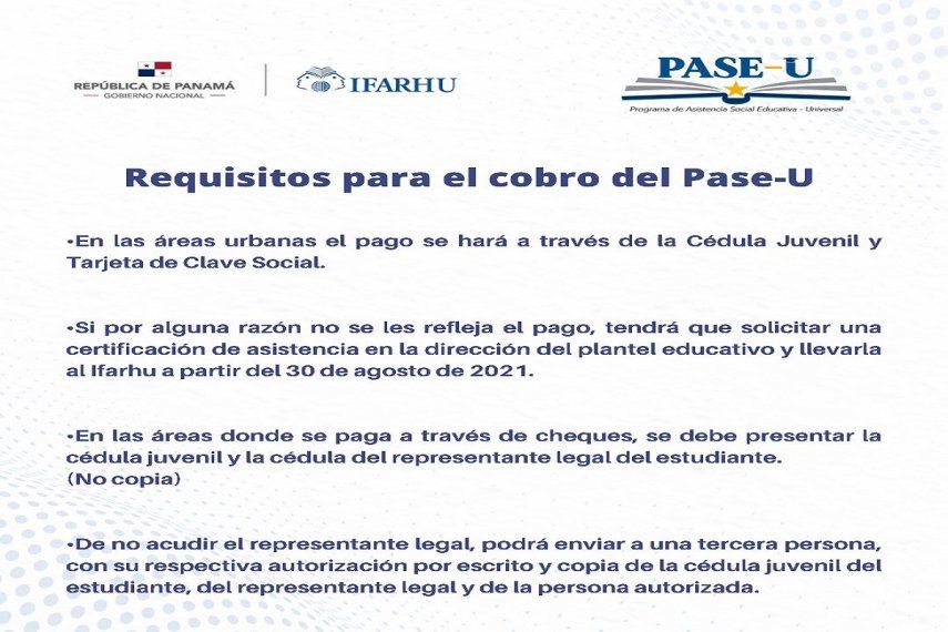 IFARHU desembolsará $111 millones en becas a estudiantes