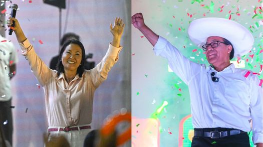 &nbsp;Keiko Fujimori y Roberto Sánchez irán a balotaje presidencial en Perú. AFP