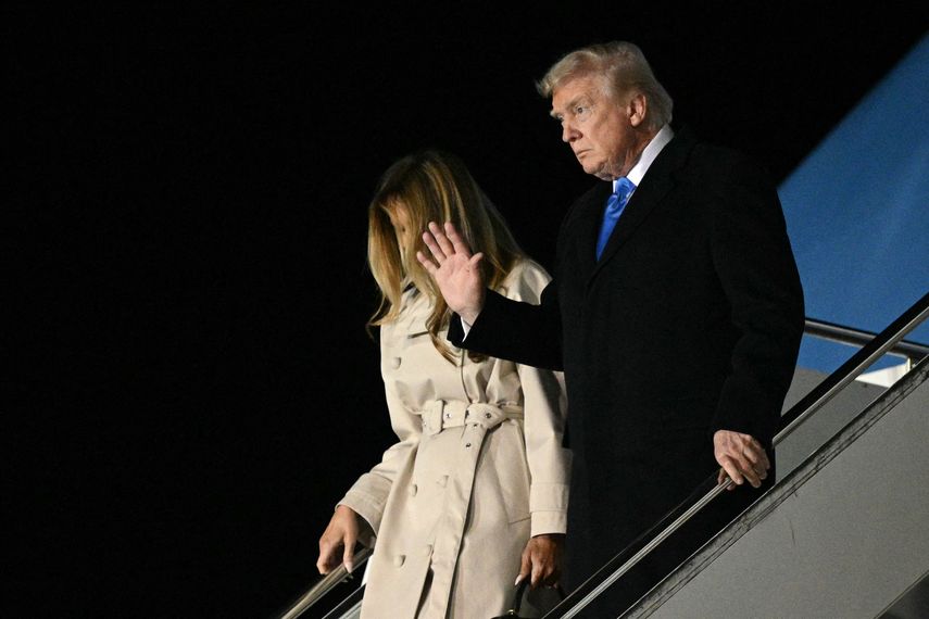Trump llega a Roma en el primer viaje internacional de su segundo mandato