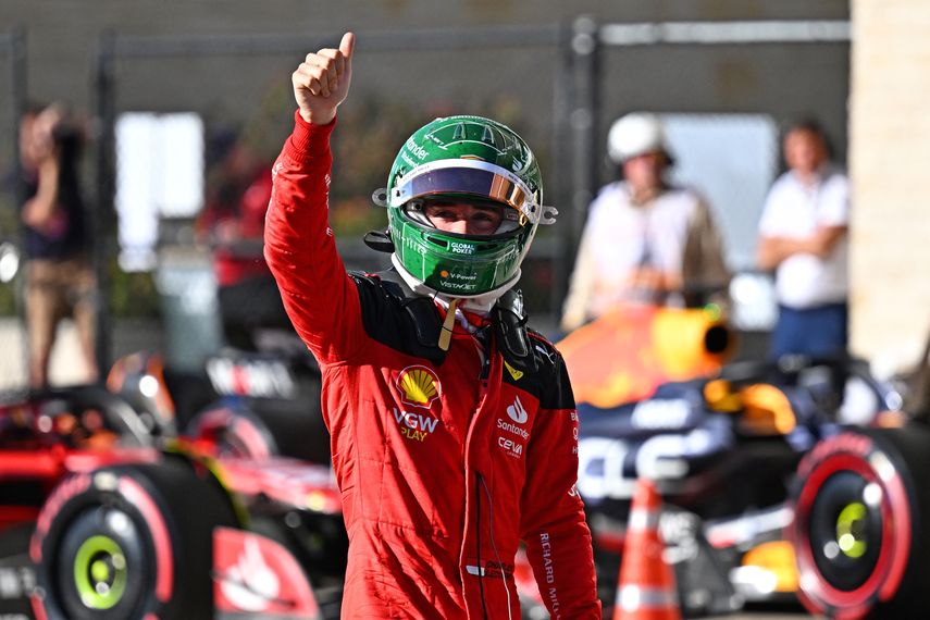 Charles Leclerc partirá primero en el Gran Premio de EEUU