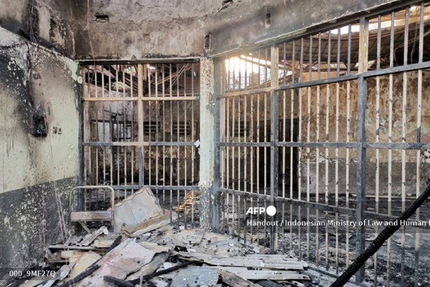 El incendio ocurrió en un bloque de la prisión de Tangerang, en las afueras de Yakarta.