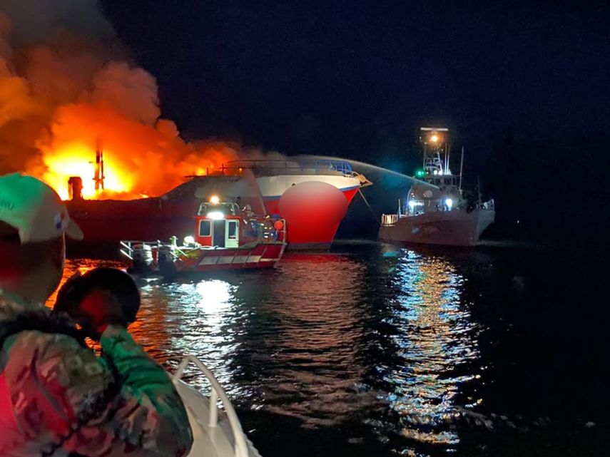 El Senan recalcó que se utilizaron productos químicos para sofocar el incendio.