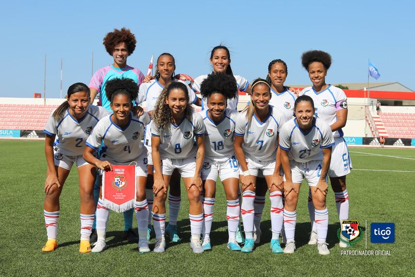Este fue el XI inicial con que la Selección Femenina de Panamá se enfrentó a Gibraltar.