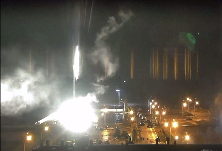 Ucrania: Incendio en una planta nuclear tras bombardeo ruso