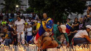 Vigilia nacional por los presos políticos en Venezuela.