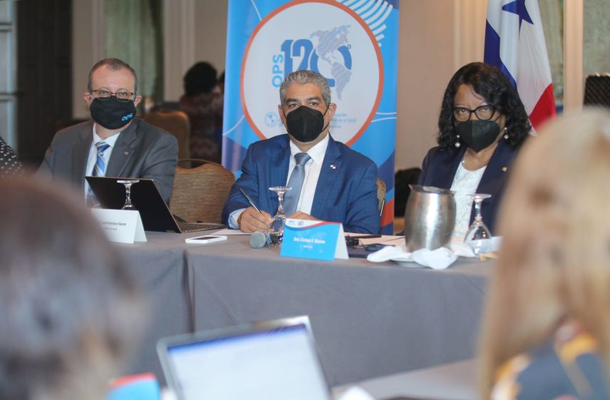 La reunión estuvo encabezada por la directora de la OPS, Dra. Carissa Etienne, quien ponderó el trabajo y las estrategias desarrolladas por Panamá en el manejo de la Covid-19.