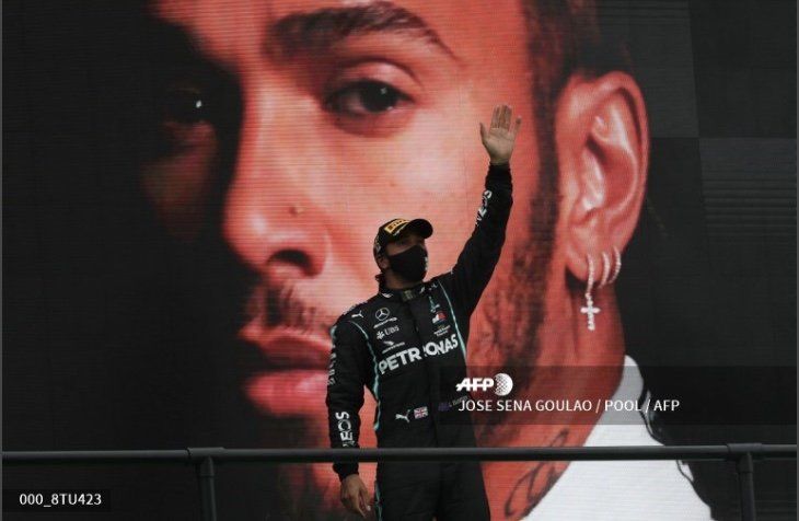 Hamilton se convierte en Portugal en el piloto con más victorias en la F1