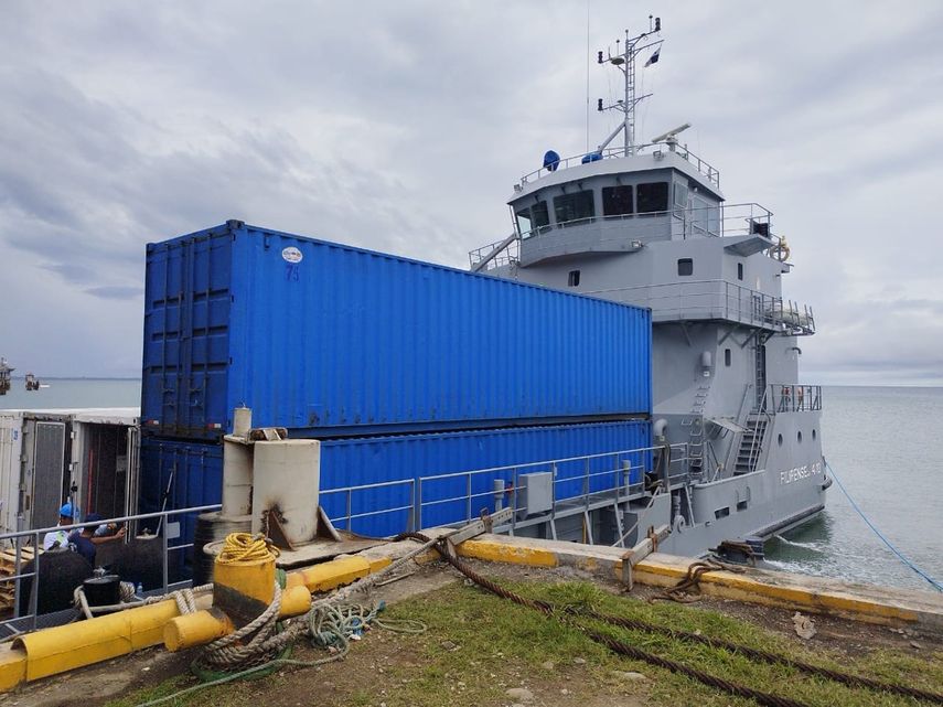 Llega barcaza del SENAN con insumos para Chiriquí
