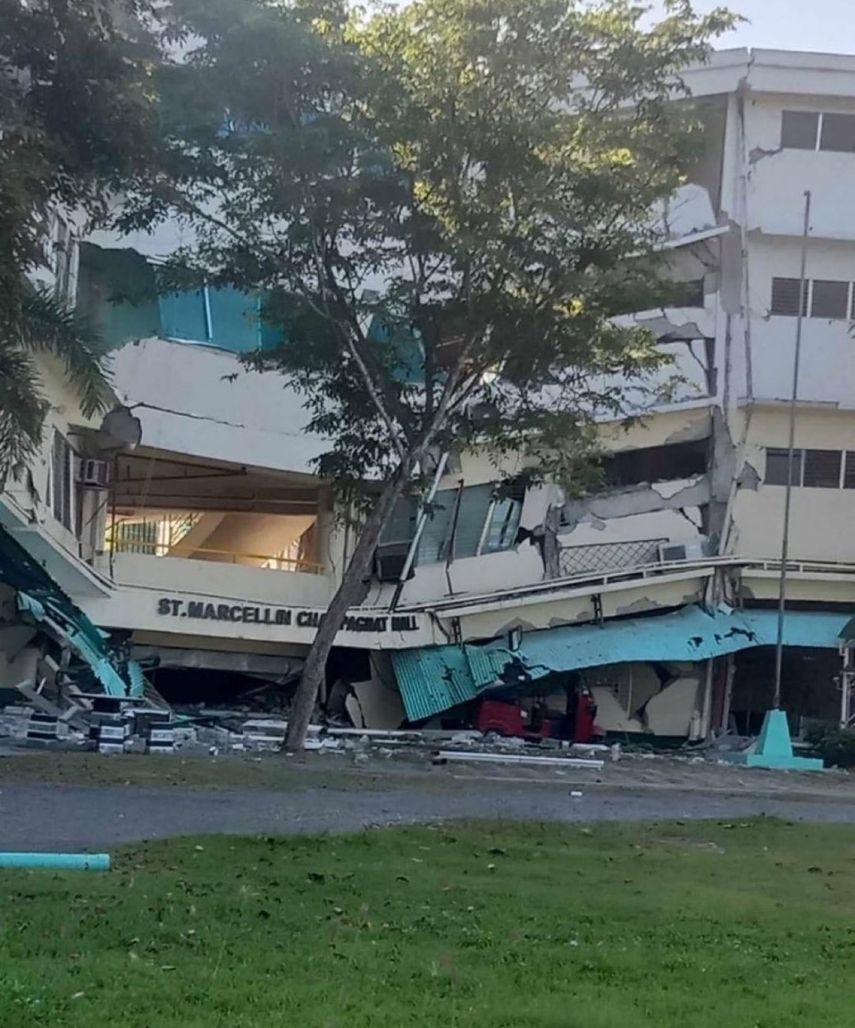 Un muerto y edificios colapsados en Filipinas tras potente terremoto