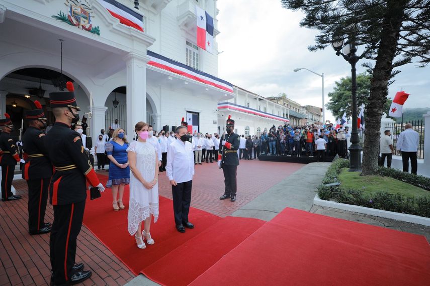 El presidente de la República Laurentino Nito Cortizo, junto al vicepresidente y ministro de la Presidencia José Gabriel Carrizo Jaén, encabezará los actos oficiales de Fiestas Patrias.