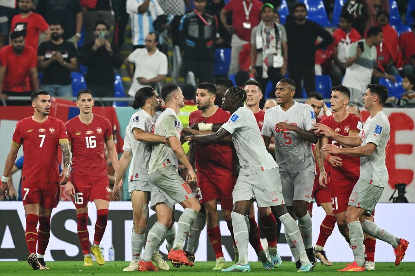Qatar 2022: Suiza venció 3-2 a Serbia por la tercera fecha
