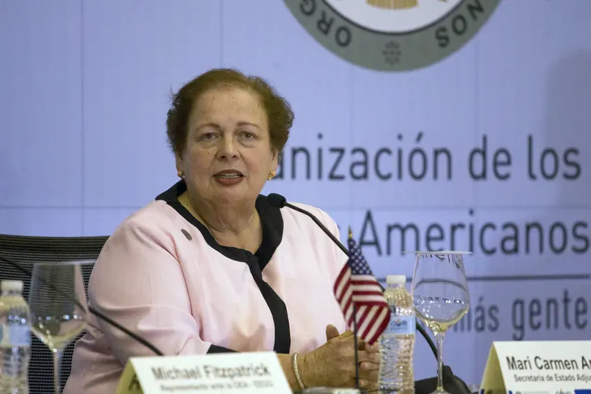 La nueva embajadora de Estados Unidos (EEUU) en Panamá, Mari Carmen Aponte llegó hoy al país, informó hoy la embajada del país Norteamericano.
