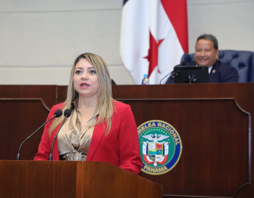 La ministra de Trabajo, Doris Zapata presentó la propuesta de ley ante el pleno de la Asamblea. | Foto: @asambleapa La ministra de Trabajo, Doris Zapata presentó la propuesta de ley ante el pleno de la Asamblea. | Foto: @asambleapa