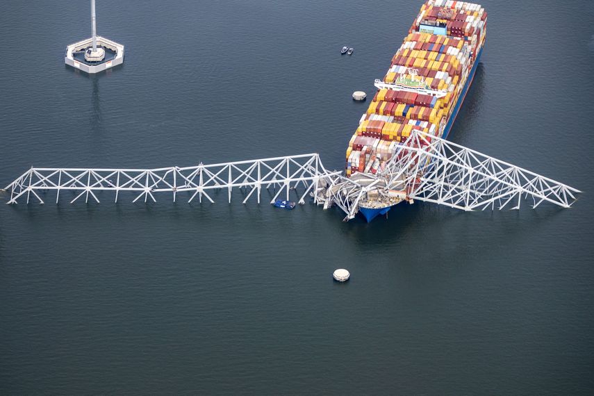 Barco que derribó puente en Baltimore cruzó el Canal de Panamá el 13 de marzo
