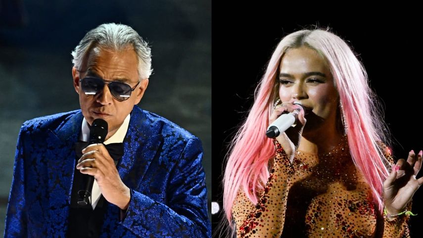 Karol G y Andrea Bocelli