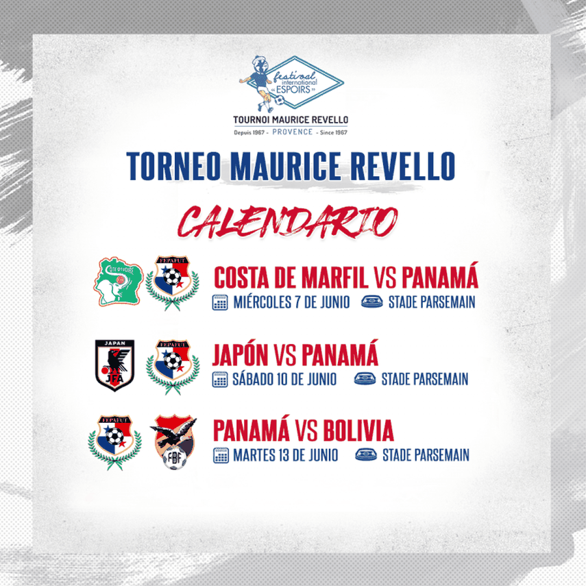 Por segundo año consecutivo, Panamá estará presente en el prestigioso Torneo Maurice Revello en el sur de Francia.