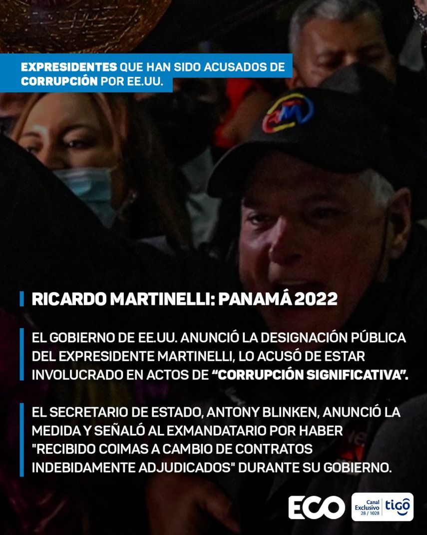 Varios expresidentes de América Latina, han sido sancionado por los Estados Unidos por estar involucrados en actos de