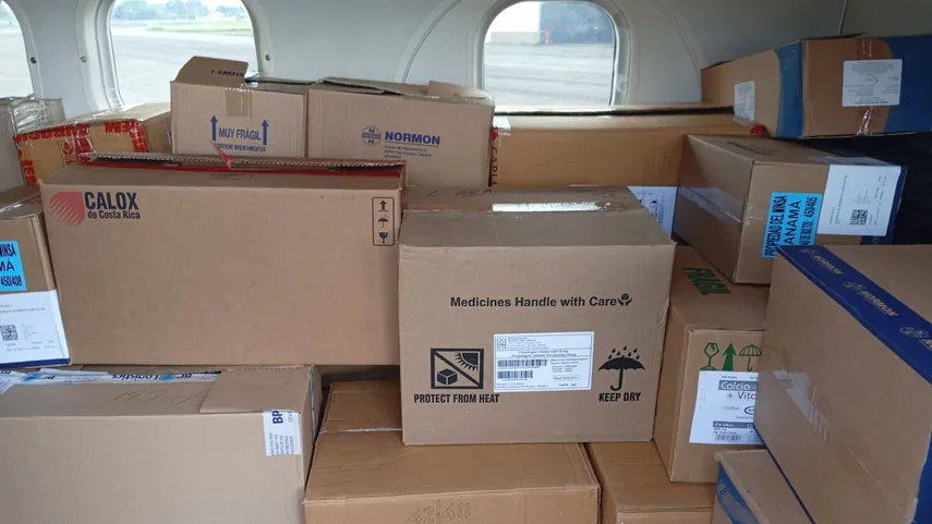 Senan: Más de 6 mil libras de provisiones transportadas por vía aérea a Bocas del Toro