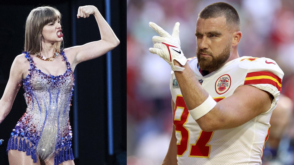 La cantante Taylor Swift y el jugador de fútbol americano Travis Kelce. EFE La cantante Taylor Swift y el jugador de fútbol americano Travis Kelce. EFE