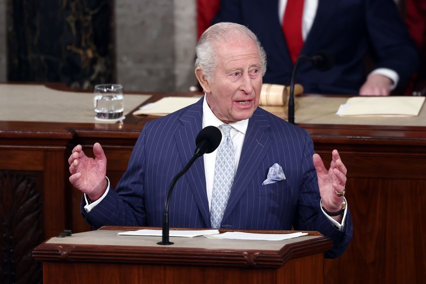 El rey Carlos III ofreció un discurso ante el Congreso de los Estados Unidos. EFE