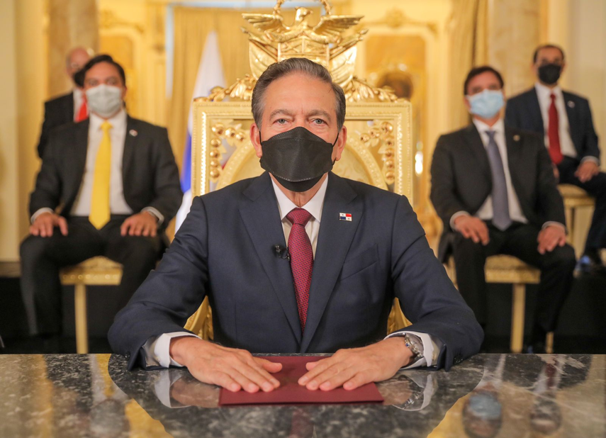 Presidente Laurentino Nito Cortizo en su mensaje a la nación