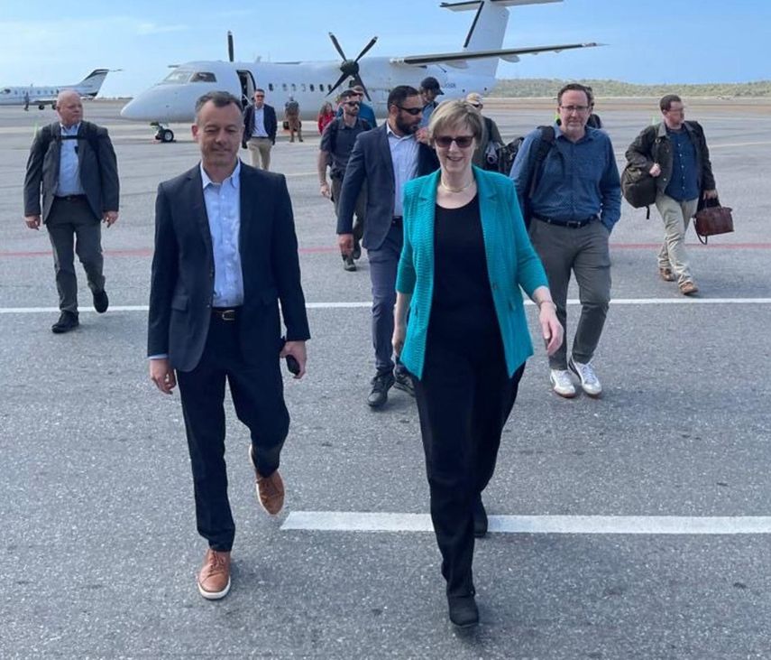 La embajadora Laura Dogu llegó este sábado a Caracas para reabrir la misión diplomática de Estados Unidos en Venezuela