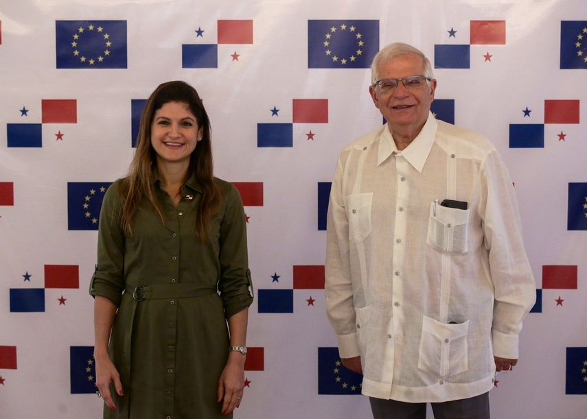 La Canciller y ministra de Relaciones Exteriores de Panamá, Erika Mouynes, y el alto representante de la Unión Europea( UE) para Asuntos Exteriores y Política de Seguridad y vicepresidente de la Comisión Europea, Josep Borrell, sostuvieron una reunión.