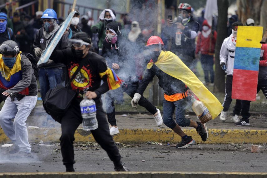 Protestas en Ecuador contra el gobierno del presidente Guillermo Lasso.