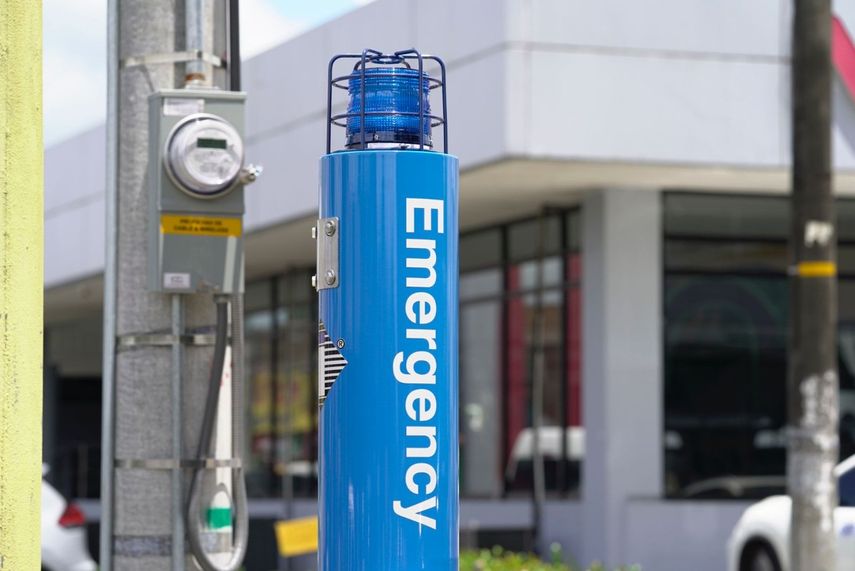 En David se han colocado botones de pánico en puntos clave de circulación de personas.