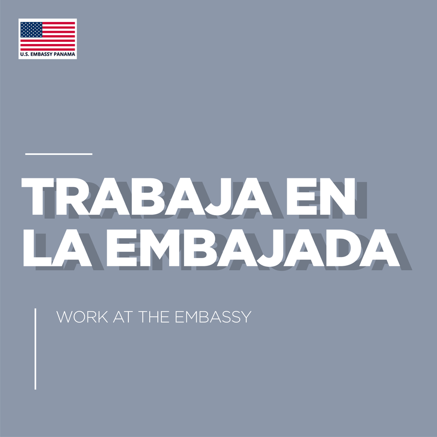 La Embajada de Estados Unidos en Panamá mantiene ofertas laborales disponibles en su bolsa de empleos donde se reciben todas las solicitudes de los interesados. La Embajada de Estados Unidos en Panamá mantiene ofertas laborales disponibles en su bolsa de empleos donde se reciben todas las solicitudes de los interesados.