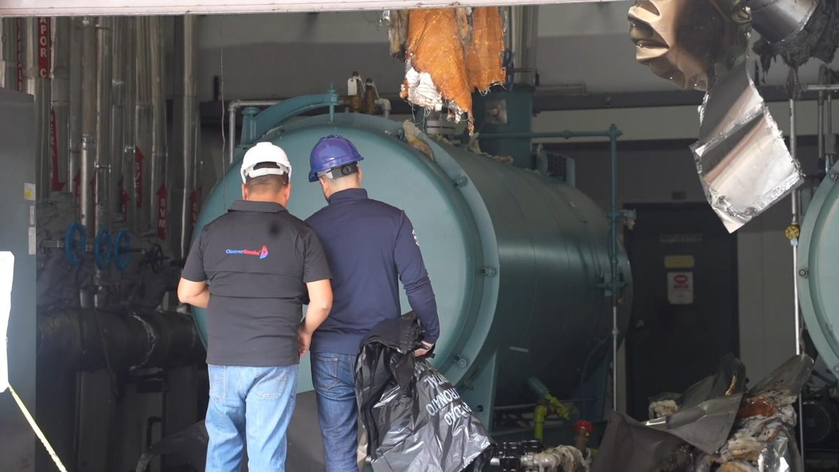 Personal investiga causas de la explosión en calderas del Hospital Santo Tomás. Personal investiga causas de la explosión en calderas del Hospital Santo Tomás.