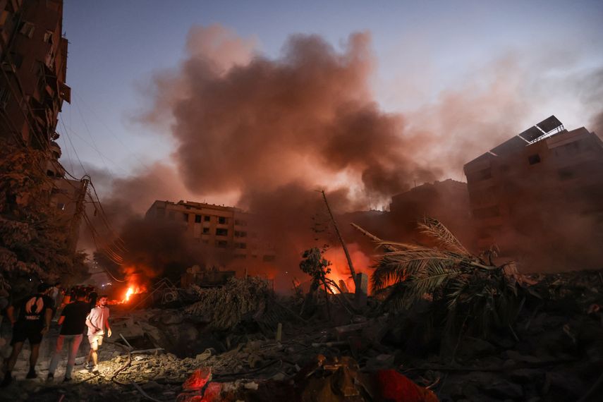 Israel bombardea el cuartel general de Hezbolá en Beirut