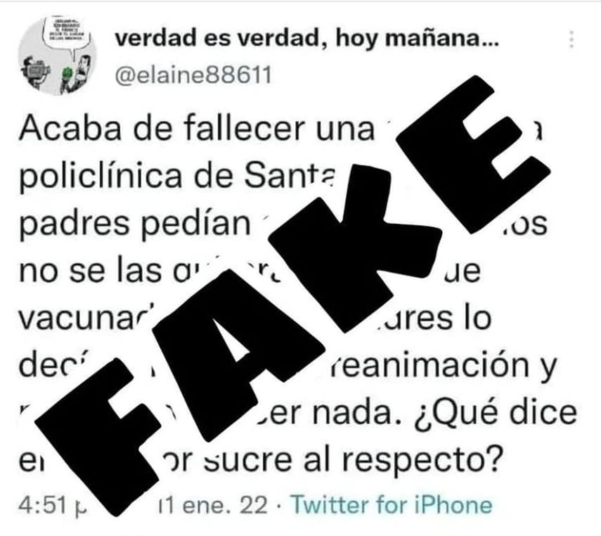 La CSS inform&oacute; que esta noticia es falsa