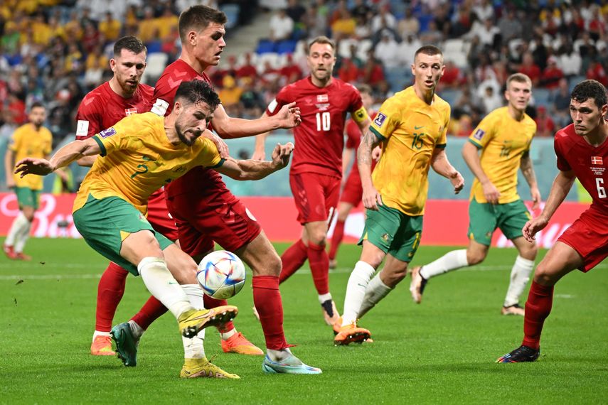 Australia hace historia: derrota a Dinamarca y clasifica a octavos de final de la Copa Mundial Qatar 2022