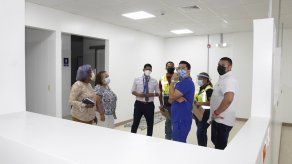 Nueva sala para pacientes COVID-19 en el Nicolás A. Solano con 85% de avance